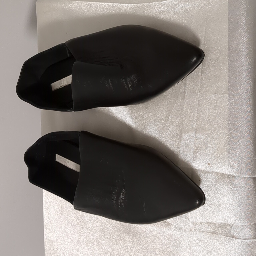 H&M Black Leather Flats sz 37